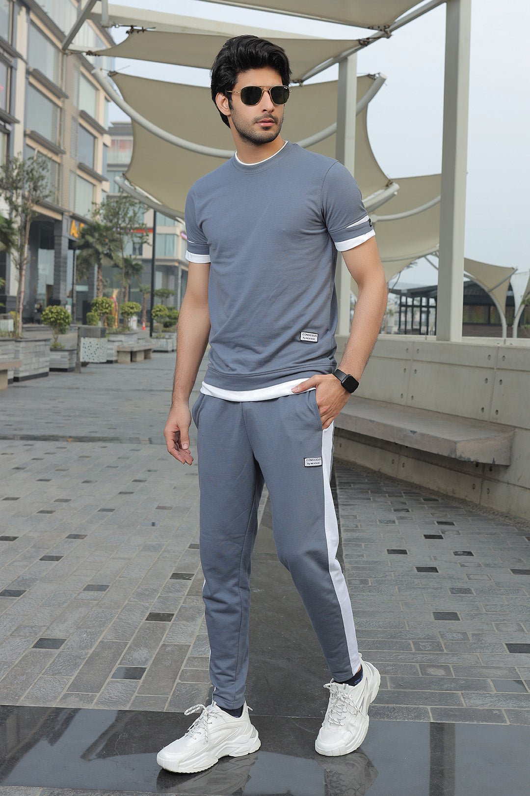 Mens grey trackies sale